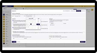 Instellingen kiezen, o.a. start, toetsduur, etc.